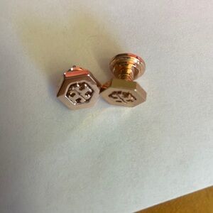 Tory Burch earrings. Rose gold. Brand new